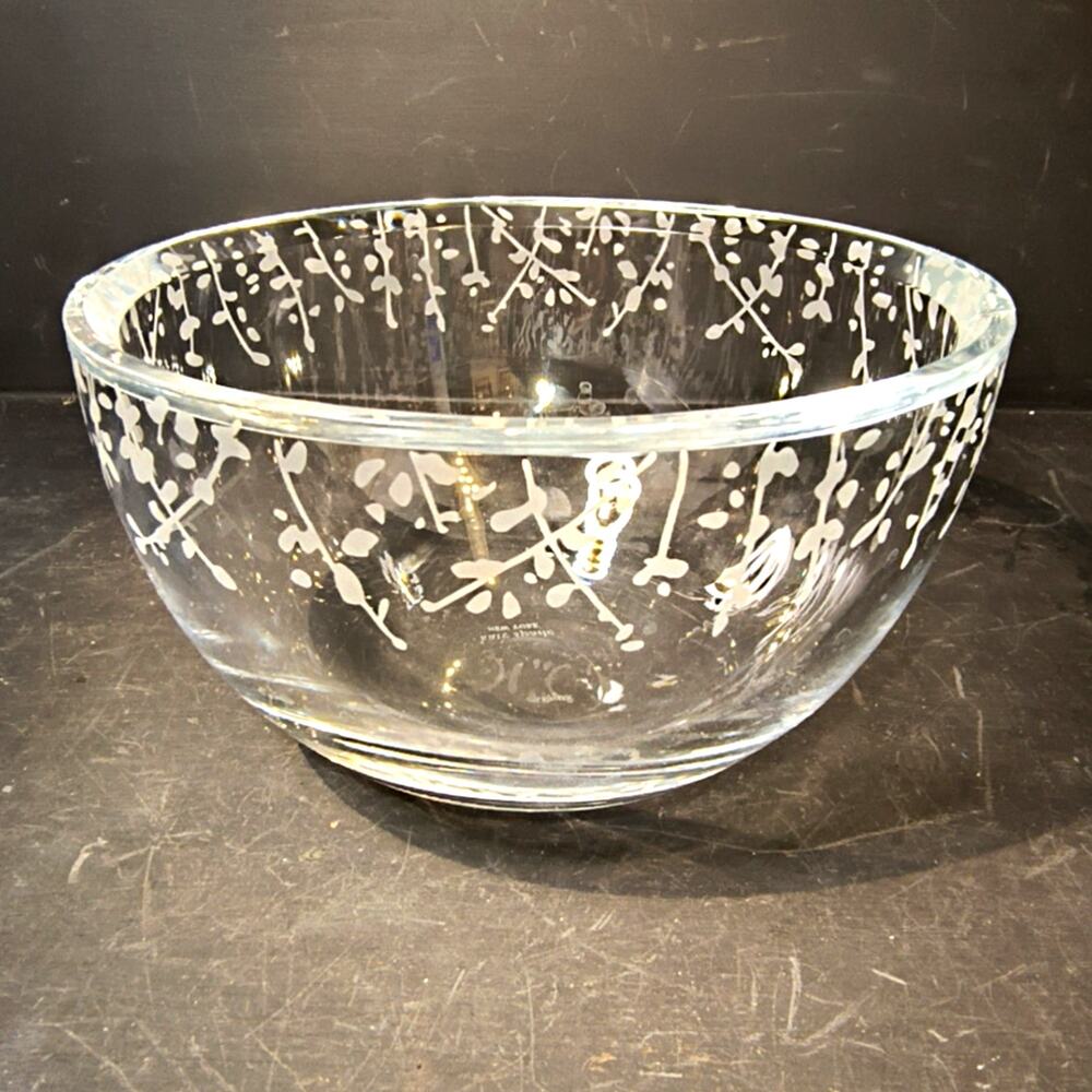 1933.  Kate Spade NY Lenox Crystal Peony Bowl Gardner St. 6 Inch
